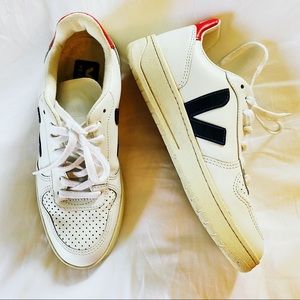 Madewell White and Black Sneakers